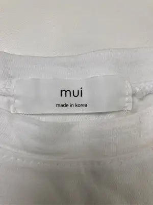 mui/Tシャツ/カットソー/トップス/ホワイト