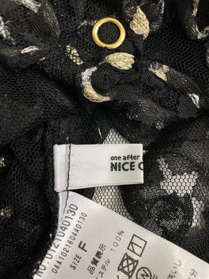 NICE CLAUP/ナイスクラップ/シャツ/ブラウス/トップス/ブラック/F