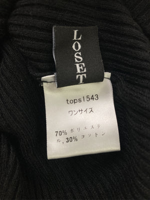 Daycloset/デイクロゼット/ニット/セーター/トップス/ブラック/ワンサイズ