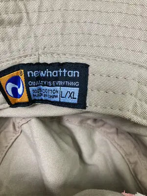 NEWHATTAN/ニューハッタン/バケットハット/帽子/ベージュ/L/XL