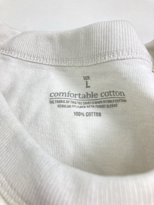 comfortable cotton/Tシャツ/カットソー/トップス/ホワイト/L