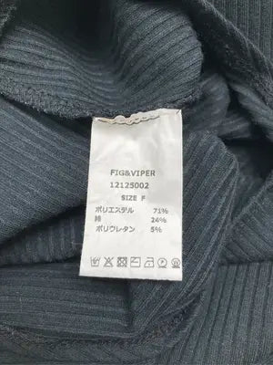 FIG&VIPER/フィグアンドヴァイパー/Tシャツ/カットソー/トップス/ブラック/F