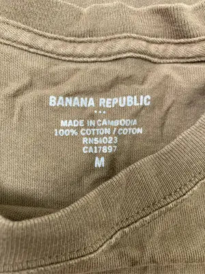 BANANA REPUBLIC/バナナリパブリック/Tシャツ/カットソー/トップス/ブラウン/M
