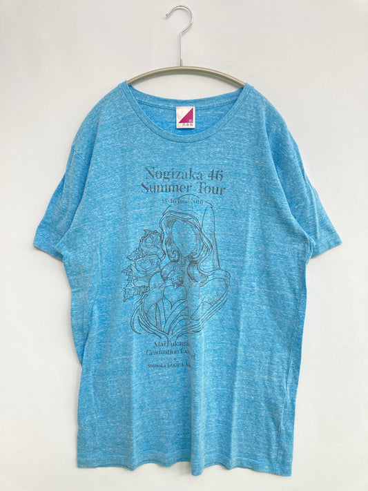 乃木坂46/Tシャツ/カットソー/トップス/ブルー/XL