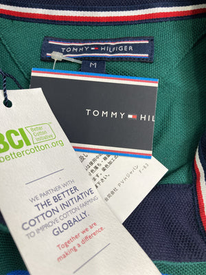TOMMY HILFIGER/トミーヒルフィガー/ポロシャツ/トップス/グリーン/M
