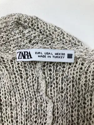 ZARA/ザラ/ノースリーブ/トップス/ベージュ/EUR L