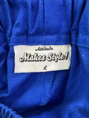Attitude makes style!/アティチュードメイクススタイル/カーゴパンツ/パンツ/ブルー/L
