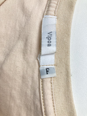 Vipoa/ヴィポア/Tシャツ/カットソー/トップス/ベージュ/F