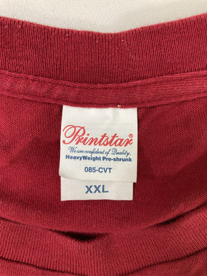 Printstar/プリントスター/Tシャツ/カットソー/トップス/レッド/XXL