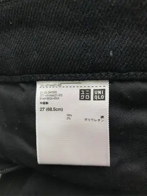 UNIQLO JEANS/ユニクロジーンズ/デニムパンツ/パンツ/ブラック/27(68.5cm)