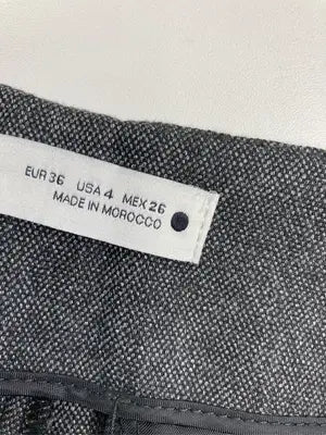 ZARA/ザラ/スラックス/パンツ/ブラック/EUR 36