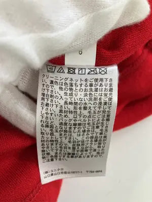 UNIQLO/ユニクロ/Tシャツ/カットソー/トップス/レッド/L