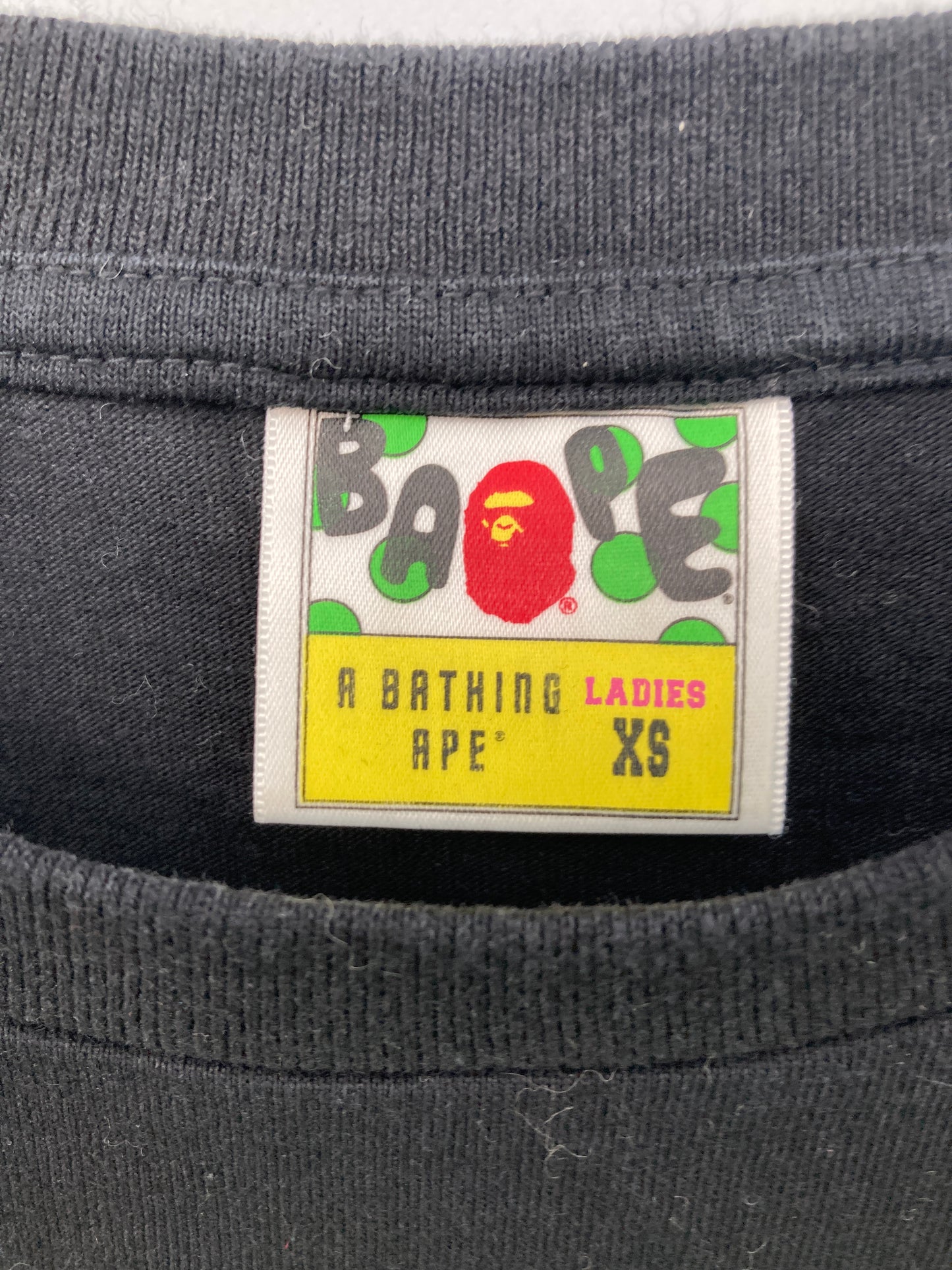 BAPE/ベイプ/Tシャツ/カットソー/トップス/ブラック/XS