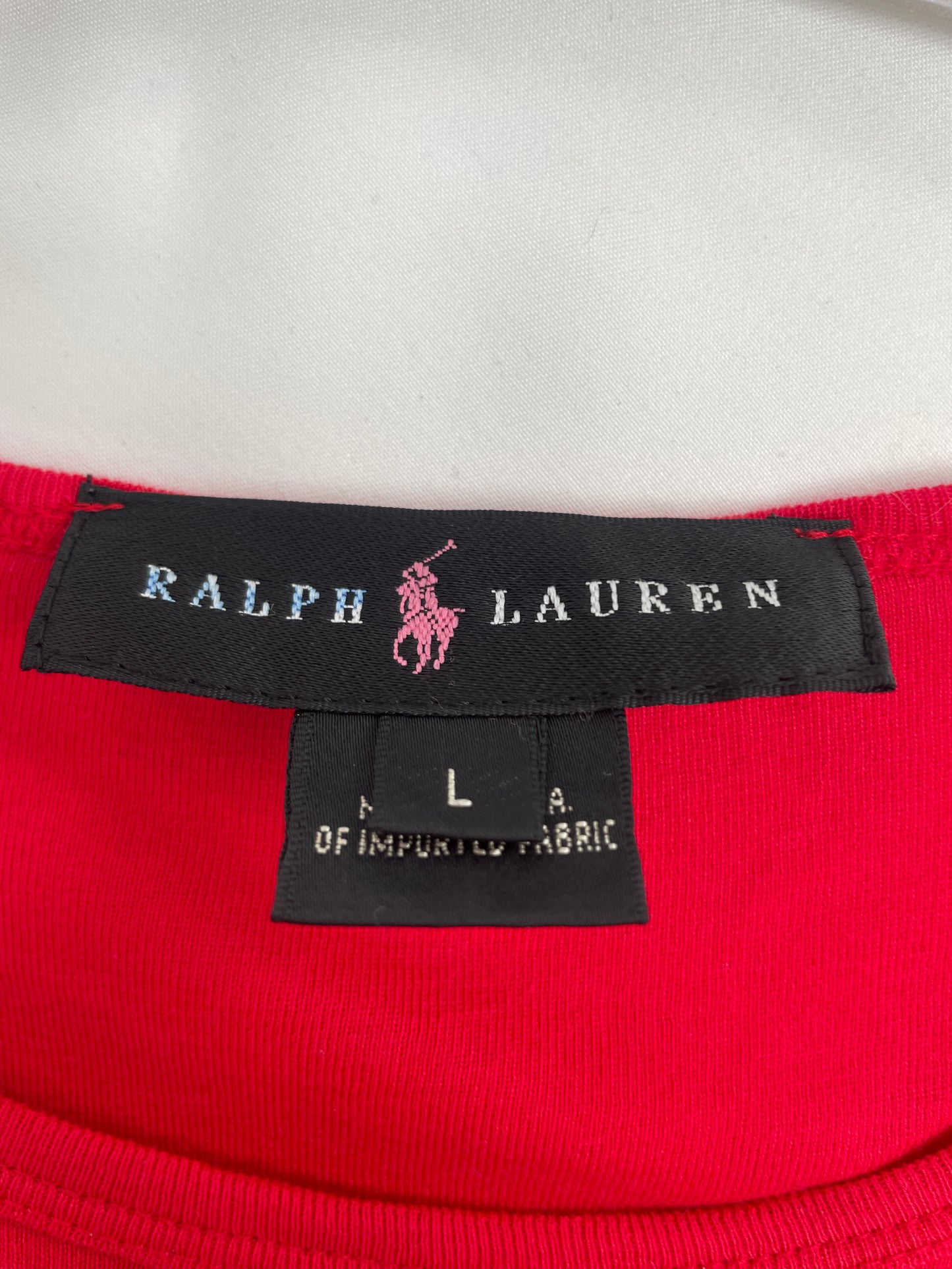 RALPH LAUREN/ラルフローレン/Tシャツ/カットソー/トップス/レッド/L