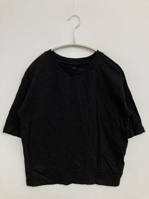無印良品/ムジルシリョウヒン/Tシャツ/カットソー/トップス/ブラック/XS-S