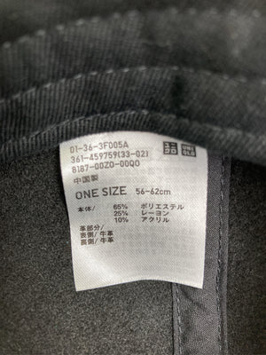 UNIQLO/ユニクロ/キャップ/帽子/ブラック/ONE SIZE