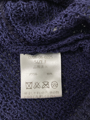 by muni:r/バイムニール/カーディガン/ボレロ/トップス/ネイビー/F