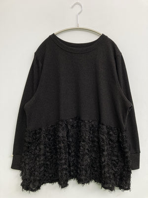 Vanilla studio/Tシャツ/カットソー/トップス/ブラック/4L