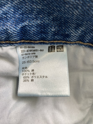 UNIQLO/ユニクロ/デニムパンツ/パンツ/ブルー/25(63.5)