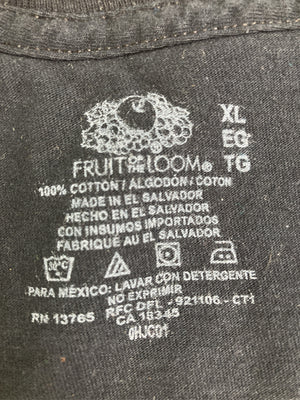 FRUIT OF THE LOOM/フルーツオブザルーム/Tシャツ/カットソー/トップス/ブラック/XL