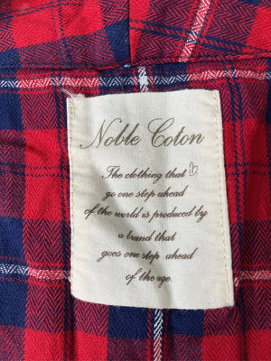 Noble Coton/ノーブルコトン/シャツ/ブラウス/トップス/レッド/L