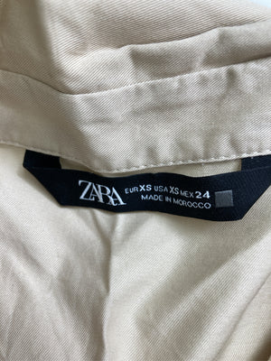 ZARA/ザラ/シャツ/ブラウス/トップス/ベージュ/xs
