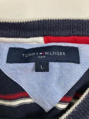 TOMMY HILFIGER/トミーヒルフィガー/ニット/セーター/トップス/ネイビー/L