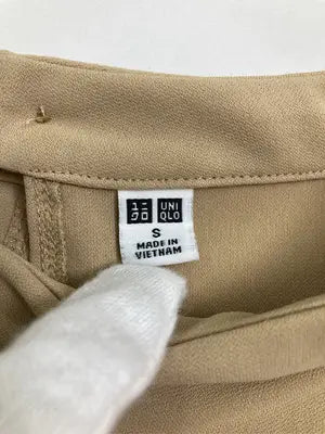 UNIQLO/ユニクロ/Tシャツ/カットソー/トップス/ベージュ/S