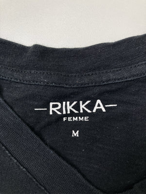 RIKKA/Tシャツ/カットソー/トップス/ブラック/M