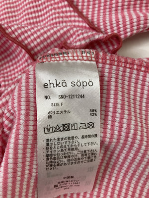ehka sopo/エヘカソポ/Tシャツ/カットソー/トップス/レッド/F