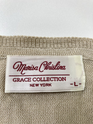 MARISA CHRISTINA/Tシャツ/カットソー/トップス/ベージュ/L