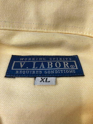 V.LABOR/シャツ/ブラウス/トップス/イエロー/XL