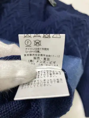 Men's Bigi/ニット/セーター/トップス/ネイビー/S