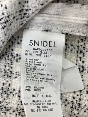 SNIDEL/スナイデル/ノースリーブ/トップス/ブラック/ONE SIZE