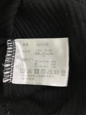 L’espoir/レスポワール/Tシャツ/カットソー/トップス/ブラック/M