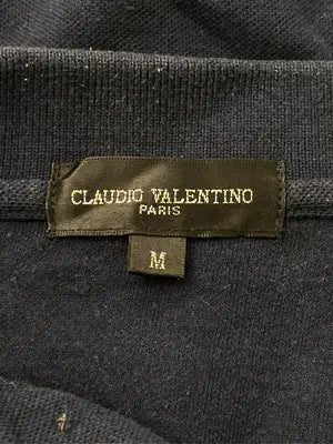 CLAUDIO VALENTINO/クラウディオヴァレンティノ/ポロシャツ/トップス/ネイビー/M