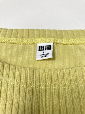 UNIQLO/ユニクロ/Tシャツ/カットソー/トップス/イエロー/L