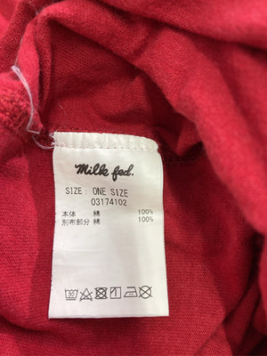 MILK FED./ミルクフェド/スウェット/トップス/レッド/ONE SIZE
