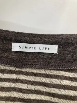 SIMPLE LIFE/シンプルライフ/ニット/セーター/トップス/ブラウン