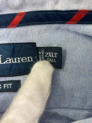 Ralph Lauren/ラルフローレン/シャツ/ブラウス/トップス/スカイブルー/2XLT