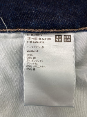 UNIQLO/ユニクロ/デニムパンツ/パンツ/ネイビー/26(66cm)