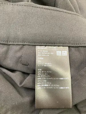 UNIQLO/ユニクロ/スラックス/パンツ/ブラック/XXL ウエスト81-87cm ヒップ106-112cm
