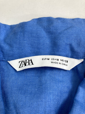 ZARA/ザラ/シャツワンピース/ワンピース/ドレス/ブルー/M