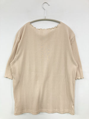 vandash/Tシャツ/カットソー/トップス/ベージュ/4L