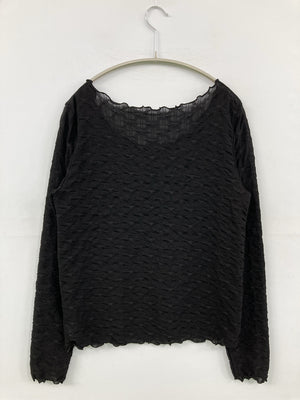 Heather/ヘザー/シャツ/ブラウス/トップス/ブラック/F