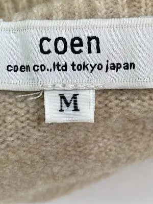 coen/コーエン/ニット/セーター/トップス/ベージュ/M