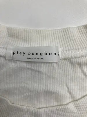 play bongbong/Tシャツ/カットソー/トップス/ホワイト