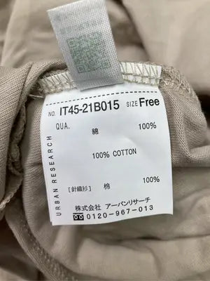 URBAN RESEARCH/アーバンリサーチ/Tシャツ/カットソー/トップス/ベージュ/Free