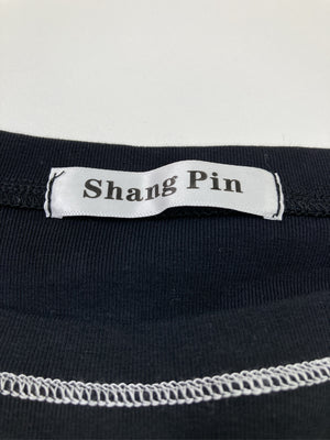 Shang Pin/Tシャツ/カットソー/トップス/ブラック