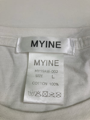 MYINE/Tシャツ/カットソー/トップス/ホワイト/L
